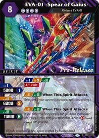 EVA-01 -Spear of Gaius- - Collaboration Booster 01: Halo of Awakening Pre-Release Cards - Battle Spirits Saga card