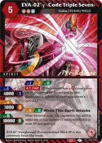 EVA-02'y -Code Triple Seven- - Collaboration Booster 01: Halo of Awakening Pre-Release Cards - Battle Spirits Saga card
