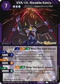 EVA-13 -Double Entry- - Collaboration Booster 01: Halo of Awakening Pre-Release Cards - Battle Spirits Saga card