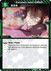 Excusez-moi, Eiffel! - Collaboration Booster 01: Halo of Awakening Pre-Release Cards - Battle Spirits Saga card