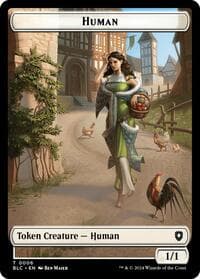 Human // Soldier Double-Sided Token - Commander: Bloomburrow - Magic: The Gathering card