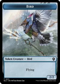 Bird (0011) // Fish Double-Sided Token - Commander: Bloomburrow - Magic: The Gathering card