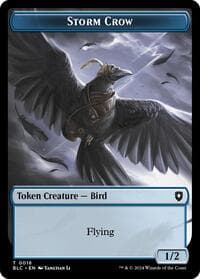 Storm Crow // Bird (003) Double-Sided Token - Commander: Bloomburrow - Magic: The Gathering card