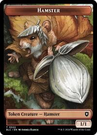 Hamster // City's Blessing Double-Sided Token - Commander: Bloomburrow - Magic: The Gathering card