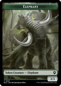 Elephant // Squid Double-Sided Token - Commander: Bloomburrow - Magic: The Gathering card