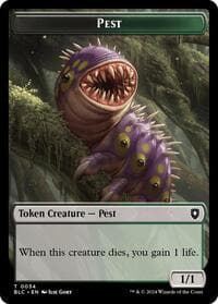 Pest // Shapeshifter Double-Sided Token - Commander: Bloomburrow - Magic: The Gathering card