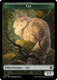 Cat // Treasure Double-Sided Token - Commander: Bloomburrow - Magic: The Gathering card