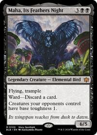 Maha, Its Feathers Night - Promo Pack: Bloomburrow - Magic: The Gathering card