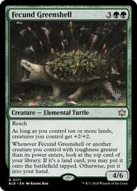 Fecund Greenshell - Promo Pack: Bloomburrow - Magic: The Gathering card