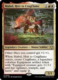 Mabel, Heir to Cragflame - Promo Pack: Bloomburrow - Magic: The Gathering card