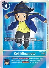 Koji Minamoto - Secret Crisis - Digimon Card Game card