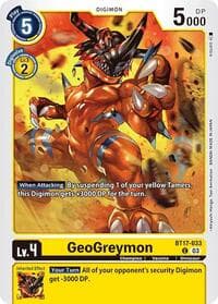 GeoGreymon - Secret Crisis - Digimon Card Game card