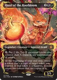 Hazel of the Rootbloom (Borderless) (Raised Foil) - Commander: Bloomburrow - Magic: The Gathering card