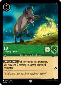 Ed - Laughing Hyena - Shimmering Skies - Disney Lorcana card