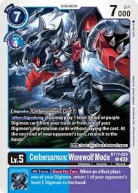 Cerberusmon: Werewolf Mode - Secret Crisis - Digimon Card Game card