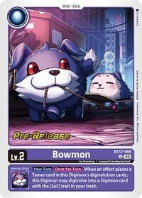 Bowmon - Secret Crisis Pre-Release Cards - Digimon Card Game card