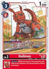 Guilmon - Secret Crisis Pre-Release Cards - Digimon Card Game card