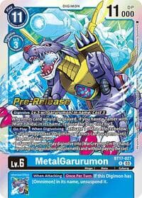 MetalGarurumon - Secret Crisis Pre-Release Cards - Digimon Card Game card