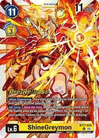 ShineGreymon - Secret Crisis Pre-Release Cards - Digimon Card Game card