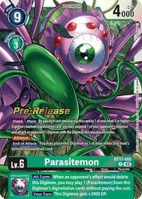 Parasitemon - Secret Crisis Pre-Release Cards - Digimon Card Game card