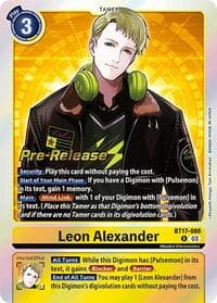 Leon Alexander - Secret Crisis Pre-Release Cards - Digimon Card Game card