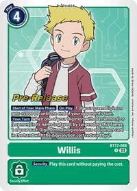 Willis - Secret Crisis Pre-Release Cards - Digimon Card Game card