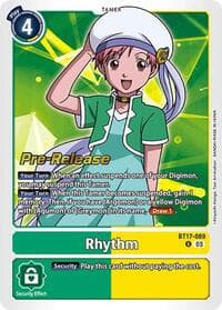Rhythm - Secret Crisis Pre-Release Cards - Digimon Card Game card