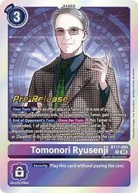 Tomonori Ryusenji - Secret Crisis Pre-Release Cards - Digimon Card Game card