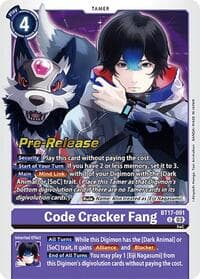 Code Cracker Fang - Secret Crisis Pre-Release Cards - Digimon Card Game card