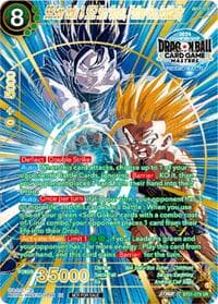 SS Son Goku & SS2 Son Gohan, Father-Son Solidarity (Championship 2024 Top 16 Alternate Art Vol.2) - Tournament Promotion Cards - Dragon Ball Super: Masters card