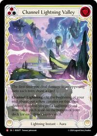Channel Lightning Valley - Rosetta - Flesh and Blood TCG card