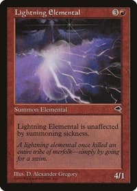 Lightning Elemental - Tempest - Magic: The Gathering card
