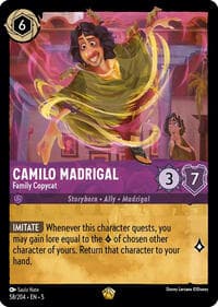 Camilo Madrigal - Family Copycat - Shimmering Skies - Disney Lorcana card