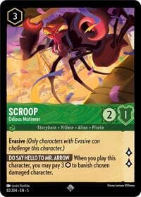 Scroop - Odious Mutineer - Shimmering Skies - Disney Lorcana card