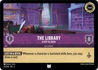 The Library - A Gift for Belle - Shimmering Skies - Disney Lorcana card
