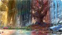 Bloomburrow AR Enhanced Standard Gaming Playmat Multi for Magic: The Gathering - Three Tree City (Four Seasons) - Ultra Pro Playmats - Playmats card
