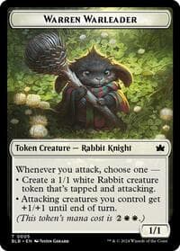 Warren Warleader Token - Bloomburrow - Magic: The Gathering card
