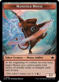 Manifold Mouse Token - Bloomburrow - Magic: The Gathering card