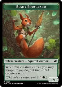 Bushy Bodyguard Token - Bloomburrow - Magic: The Gathering card