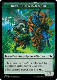 Rust-Shield Rampager Token - Bloomburrow - Magic: The Gathering card