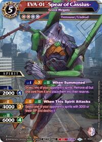 EVA-01 -Spear of Cassius- - Grave Megalo (Textured Foil) - Launch & Event Promos - Battle Spirits Saga card
