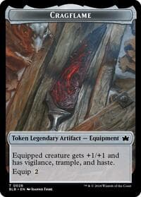 Cragflame // Starscape Cleric Double-Sided Token - Bloomburrow - Magic: The Gathering card