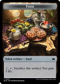 Food // Rust-Shield Rampager Double-Sided Token - Bloomburrow - Magic: The Gathering card