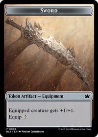 Sword // Manifold Mouse Double-Sided Token - Bloomburrow - Magic: The Gathering card