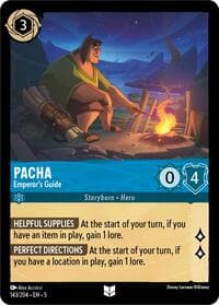 Pacha - Emperor's Guide - Shimmering Skies - Disney Lorcana card