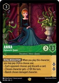 Anna - Diplomatic Queen - Shimmering Skies - Disney Lorcana card