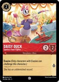Daisy Duck - Spotless Food-Fighter - Shimmering Skies - Disney Lorcana card