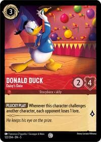 Donald Duck - Daisy's Date - Shimmering Skies - Disney Lorcana card