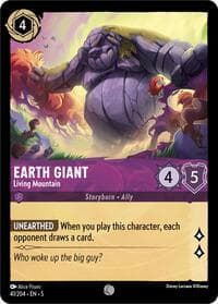 Earth Giant - Living Mountain - Shimmering Skies - Disney Lorcana card