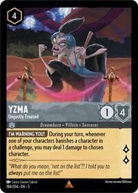 Yzma - Unjustly Treated - Shimmering Skies - Disney Lorcana card